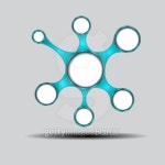 Infographic design with colored and white circles 이미지 (498241673) - 게티이미지뱅크 Infographic design with colored and... 