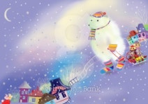big ice bear in a cute little winter town 이미지 (488497901) - 게티이미지뱅크 big ice bear in a cute little winter town