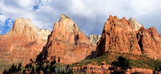 Court of the Patriarchs, Zion National Park 이미지 (508303079) - 게티이미지뱅크 Court of the Patriarchs, Zion National Park