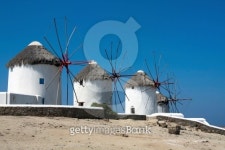 Mykonos windmills 이미지 (494400179) - 게티이미지뱅크 Mykonos windmills
