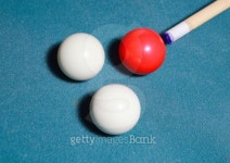 Carambole billiards with cue on blue cloth 이미지 (476924965) - 게티이미지뱅크 Carambole billiards with cue on blue cloth