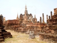 Temple Buddha Statue  in Sukhothai Historical Park,Thailand... Temple Buddha Statue  in Sukhothai Historical Park,Thailand