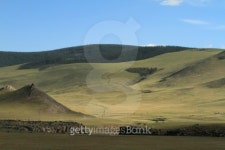 Die mongolische Steppe im Nationalpark Orkhon Tal 이미지 (47737...