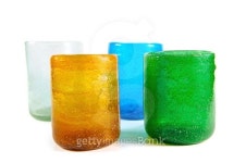 Multi coloured glass cups 이미지 (526470845) - 게티이미지뱅크 Multi coloured glass cups