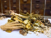 Chinese Medicine Herbs in Old Wooden Drawers Background 이미지 (507681009) - 게티이미지뱅크 Chinese Medicine Herbs in Old... 
