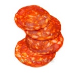 Sliced chorizo sausage slices. 이미지 (465940709) - 게티이미지뱅크 Sliced chorizo sausage slices.