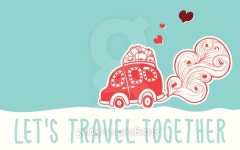 lets travel together, nice vintage card template 이미지 (483391751) - 게티이미지뱅크 lets travel together, nice vintage... 