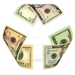 Dollar Bill Recycle Sign 이미지 (523514095) - 게티이미지뱅크 Dollar Bill Recycle Sign
