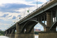 Bridge over river Ob 이미지 (523006543) - 게티이미지뱅크 Bridge over river Ob