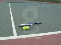 Tennis Ball & Racket on a Green Outdoor Court 이미지 (466294961) - 게티이미지뱅크 Tennis Ball & Racket on a Green Outdoor Court