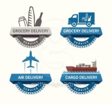 Various delivery labels 이미지 (469872995) - 게티이미지뱅크 Various delivery labels