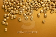 Golden coffee beans 이미지 (487050215) - 게티이미지뱅크 Golden coffee beans