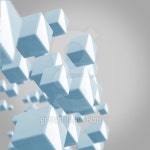 abstract background blue cubes on the grey 이미지 (467705673) - 게티이미지뱅크 abstract background blue cubes on the grey