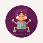 robot flat icon with long shadow,eps10 이미지 (467280140) - 게티이미지뱅크 robot flat icon with long shadow,eps10