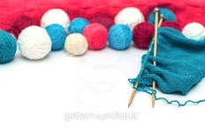 colorful woollen thread and knitting needles 이미지 (474470230) - 게티이미지뱅크 colorful woollen thread and knitting needles
