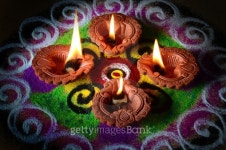 Clay diya lamps lit during diwali celebration. Rangoli in background 이미지 (493188264) - 게티이미지뱅크 Clay diya lamps lit... 