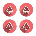 PET, PP-pe and PP. Polyethylene terephthalate 이미지 (489303582) - 게티이미지뱅크 PET, PP-pe and PP. Polyethylene terephthalate