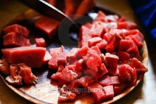 Red meat being cut 이미지 (499546340) - 게티이미지뱅크 Red meat being cut