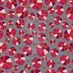 Abstract geometric red beads seamless pattern on gray background... Abstract geometric red beads seamless pattern on gray background