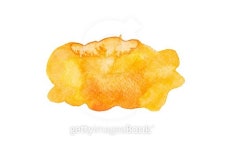 Watercolor hand drawn isolated yellow and orange spot. Raster illustration 이미지 (493995064) - 게티이미지뱅크 Watercolor... 