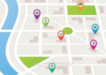 City Map with Markers 이미지 (482504976) - 게티이미지뱅크 City Map with Markers