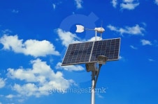 solar panel and windmill 이미지 (497314252) - 게티이미지뱅크 solar panel and windmill