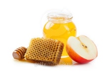 Honeycomb, a jar of honey and a slice of apple 이미지 (493628554) - 게티이미지뱅크 Honeycomb, a jar of honey and a slice of apple