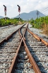railway junction in vertical 이미지 (468780466) - 게티이미지뱅크 railway junction in vertical