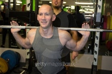 Gym personal trainer man with weight training equipment 이미지 (503071772) - 게티이미지뱅크 Gym personal trainer man with... 