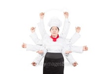 Busy chef concept with many hands 이미지 (494829766) - 게티이미지뱅크 Busy chef concept with many hands