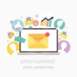 Email marketing concept vector illustration, flat style 이미지 (465011482) - 게티이미지뱅크 Email marketing concept vector...