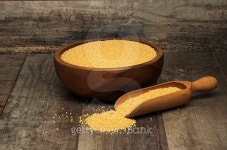 organic millet seeds in a bowl on wooden table 이미지 (484754512) - 게티이미지뱅크 organic millet seeds in a bowl on wooden table
