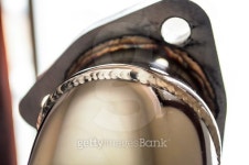 Chrome Catalytic Converter End Piece 이미지 (482620184) - 게티이미지뱅크 Chrome Catalytic Converter End Piece
