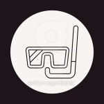 Goggles line icon 이미지 (477919676) - 게티이미지뱅크 Goggles line icon