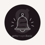 school bell line icon 이미지 (477929756) - 게티이미지뱅크 school bell line icon