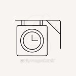 clock line icon 이미지 (482367522) - 게티이미지뱅크 clock line icon