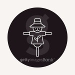 Scarecrow line icon 이미지 (482345780) - 게티이미지뱅크 Scarecrow line icon