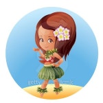 Hula dancer Hawaiian cartoon character 이미지 (497777898) - 게티이미지뱅크 Hula dancer Hawaiian cartoon character