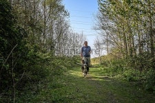Mature man and dog hiking in Wales 이미지 (471038848) - 게티이미지뱅크 Mature man and dog hiking in Wales