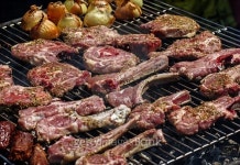 Barbecue with several sorts of meat 이미지 (471132570) - 게티이미지뱅크 Barbecue with several sorts of meat