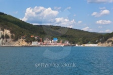 View of the resort settlement Dzhanhot in Gelendzhik district 이미지 (489976774) - 게티이미지뱅크 View of the resort... 