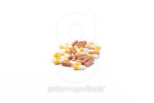 Pills capsules of medicament isolated on white background 이미지 (491838058) - 게티이미지뱅크 Pills capsules of medicament... 