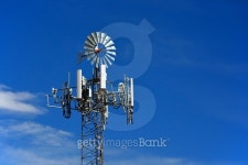 Cell Tower Disguised as a Farm Windmill 이미지 (495635028) - 게티이미지뱅크 Cell Tower Disguised as a Farm Windmill