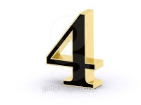 Number 4 in 3D golden-black letter 이미지 (492962932) - 게티이미지뱅크 Number 4 in 3D golden-black letter