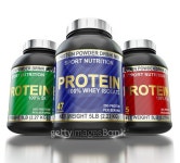 Bodybuilding protein supplements isolated on white background 이미지 (476027420) - 게티이미지뱅크 Bodybuilding protein... 