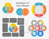 Vector infographics set of circle diagrams 이미지 (477454404) - 게티이미지뱅크 Vector infographics set of circle diagrams