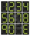 Collection of 12 isolated digital numbers font 이미지 (478807546) - 게티이미지뱅크 Collection of 12 isolated digital numbers font