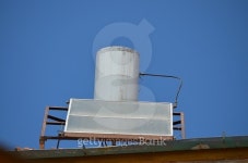 Water storage and solar heater on a rooftop 이미지 (489528482) - 게티이미지뱅크 Water storage and solar heater on a rooftop