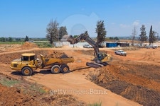 Construction of a residential area. 이미지 (478433778) - 게티이미지뱅크 Construction of a residential area.