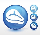 T-bone steak on Blue Round Button 이미지 (486432278) - 게티이미지뱅크 T-bone steak on Blue Round Button